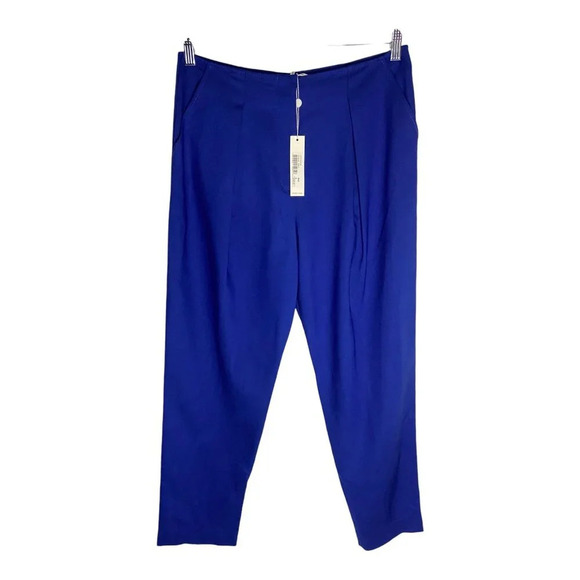 NWT Trina Turk Ishana Blue Tailored Pants-sz 6 - Picture 4 of 13